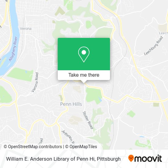 Mapa de William E. Anderson Library of Penn Hi