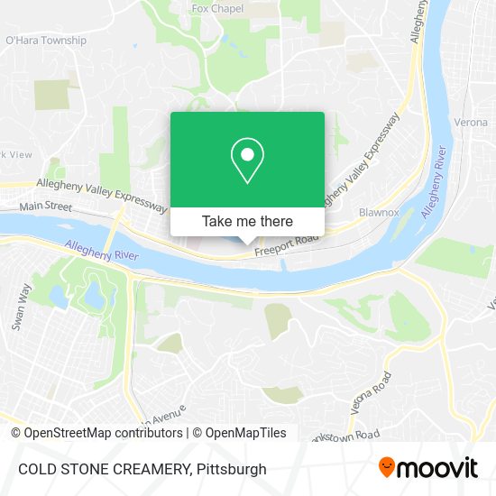 Mapa de COLD STONE CREAMERY