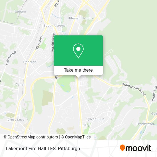 Lakemont Fire Hall TFS map