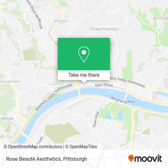 Rose Beautè Aesthetics map