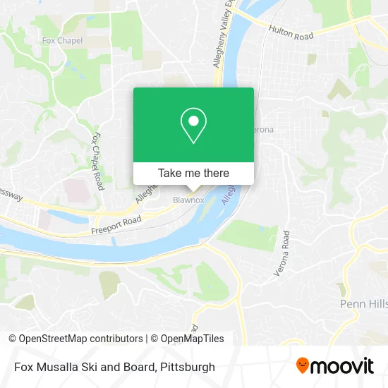 Fox Musalla Ski and Board map