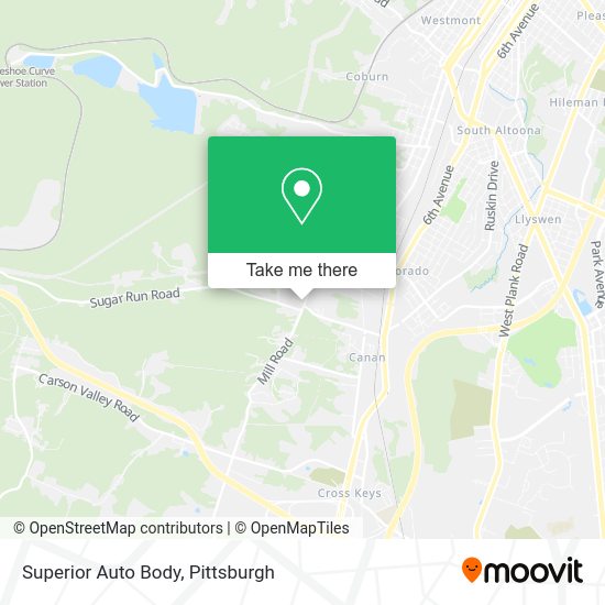 Superior Auto Body map