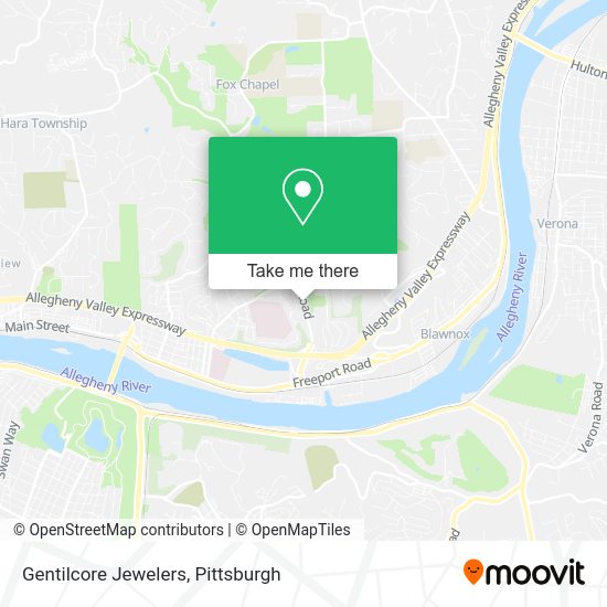 Gentilcore Jewelers map