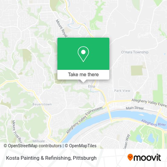 Mapa de Kosta Painting & Refinishing