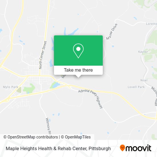 Maple Heights Health & Rehab Center map