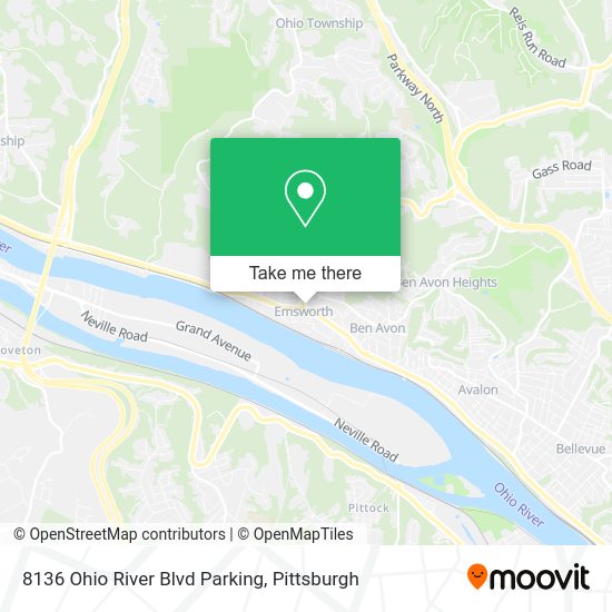 8136 Ohio River Blvd Parking map