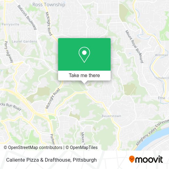 Mapa de Caliente Pizza & Drafthouse