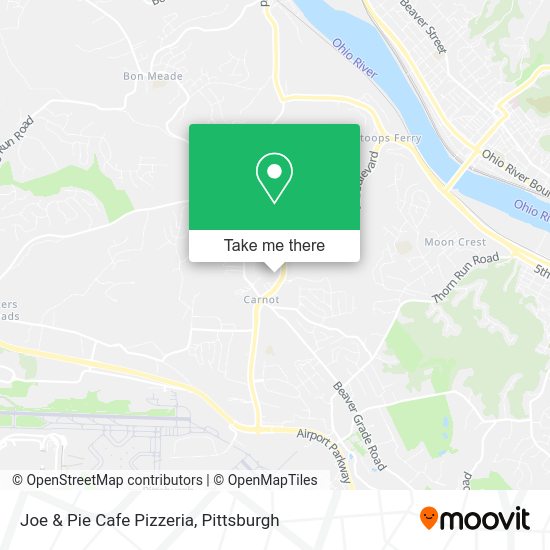 Joe & Pie Cafe Pizzeria map