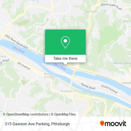 315 Dawson Ave Parking map