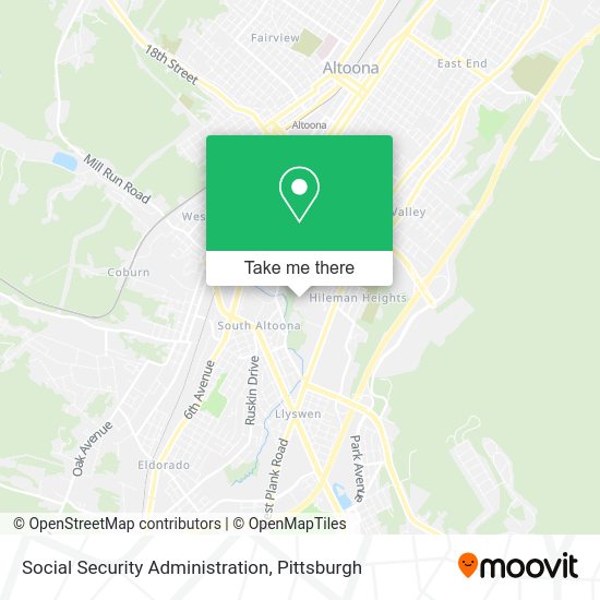 Social Security Administration map