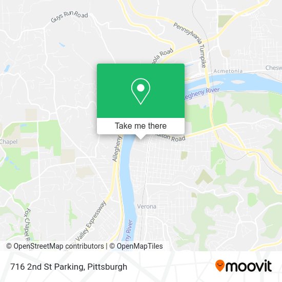 Mapa de 716 2nd St Parking