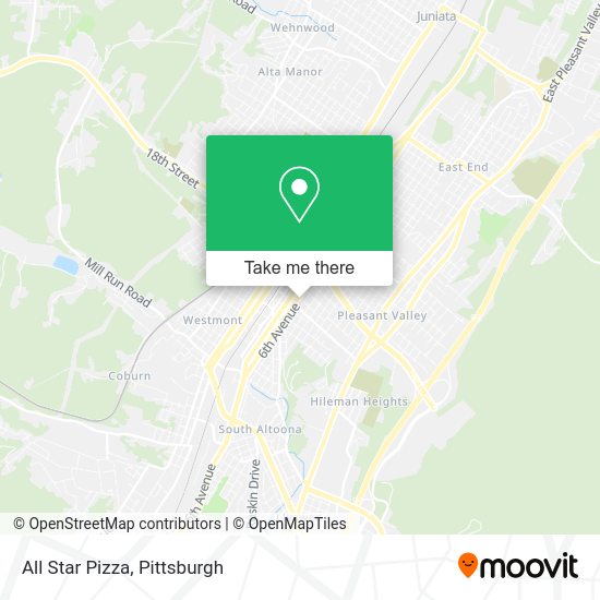 Mapa de All Star Pizza