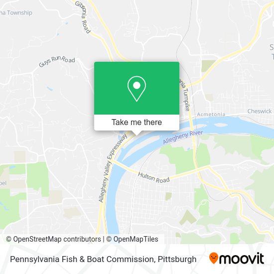 Mapa de Pennsylvania Fish & Boat Commission