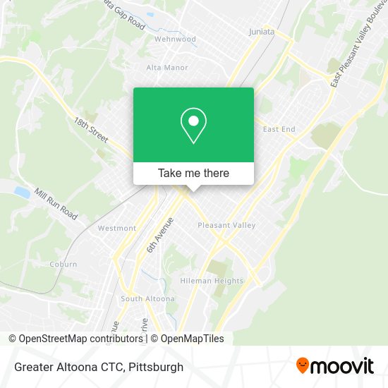 Greater Altoona CTC map