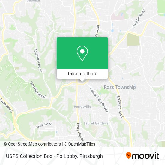 USPS Collection Box - Po Lobby map