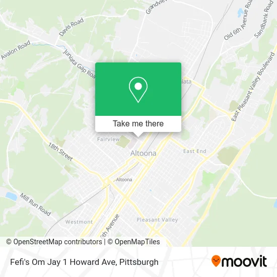 Fefi's Om Jay 1 Howard Ave map