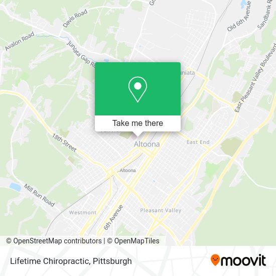 Mapa de Lifetime Chiropractic