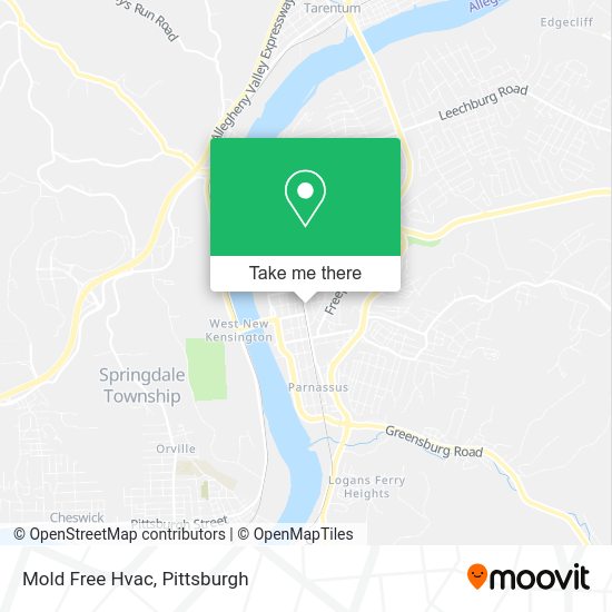 Mapa de Mold Free Hvac
