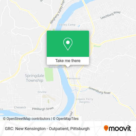 Mapa de GRC: New Kensington - Outpatient