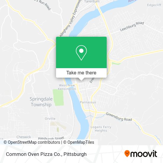 Mapa de Common Oven Pizza Co.