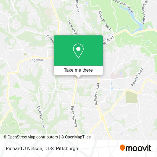 Richard J Nelson, DDS map