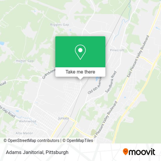 Adams Janitorial map