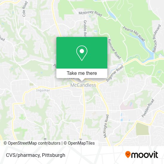 Mapa de CVS/pharmacy