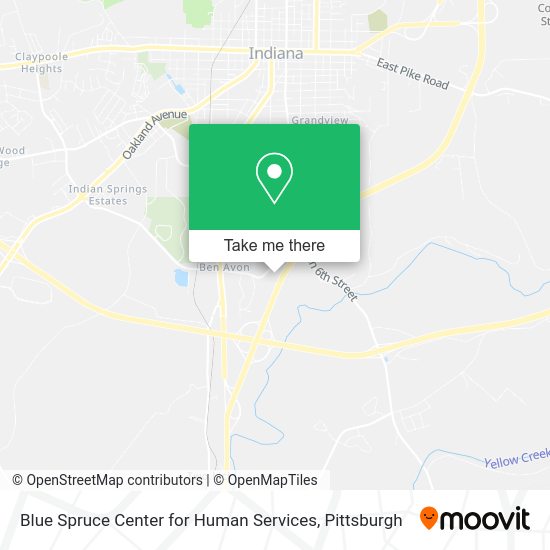 Blue Spruce Center for Human Services map