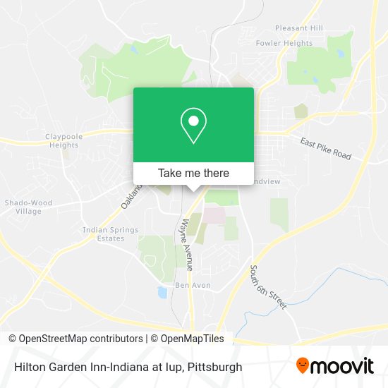Hilton Garden Inn-Indiana at Iup map