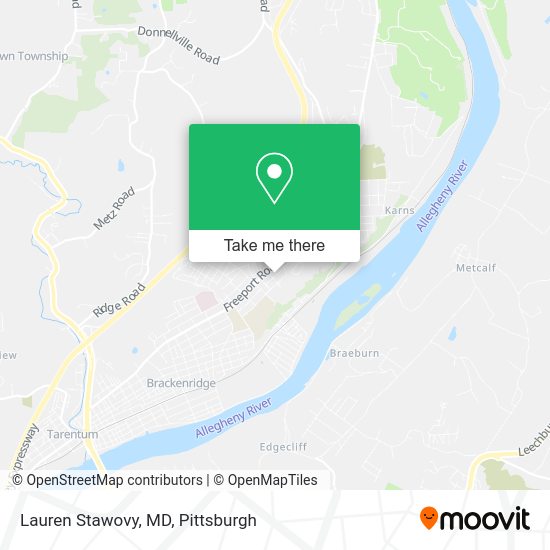 Lauren Stawovy, MD map
