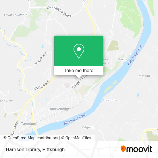 Harrison Library map