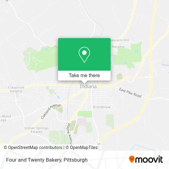 Four and Twenty Bakery map