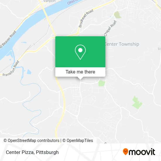 Center Pizza map