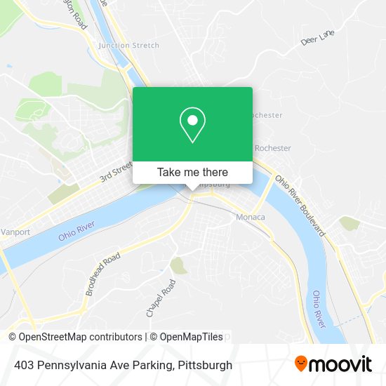 Mapa de 403 Pennsylvania Ave Parking
