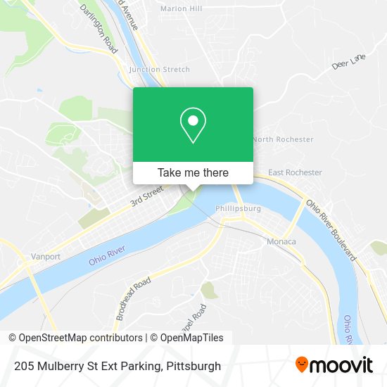 Mapa de 205 Mulberry St Ext Parking