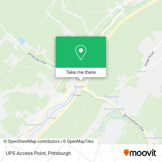UPS Access Point map
