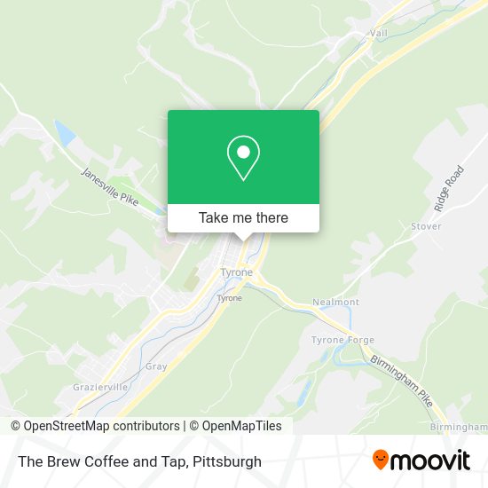 The Brew Coffee and Tap map