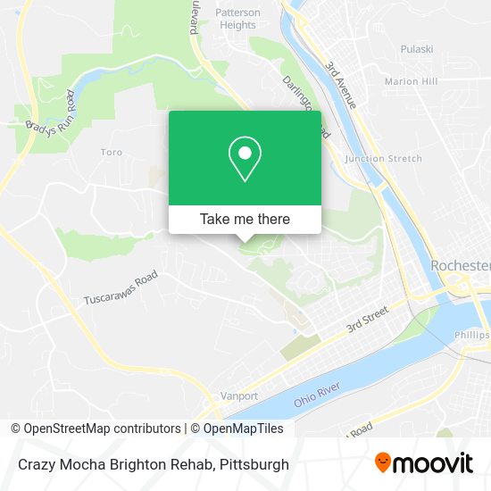Crazy Mocha Brighton Rehab map