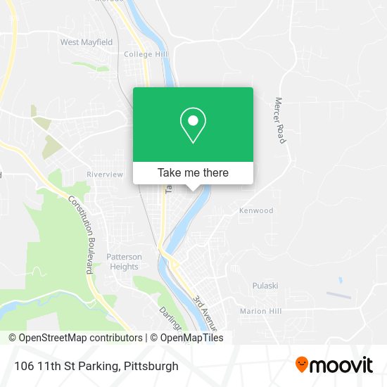 Mapa de 106 11th St Parking