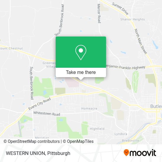 Mapa de WESTERN UNION