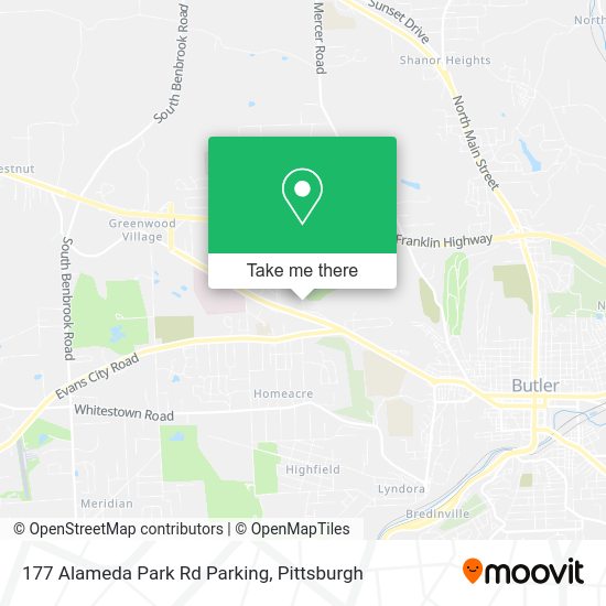 Mapa de 177 Alameda Park Rd Parking