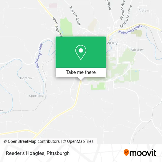 Reeder's Hoagies map