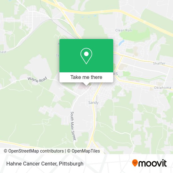 Mapa de Hahne Cancer Center