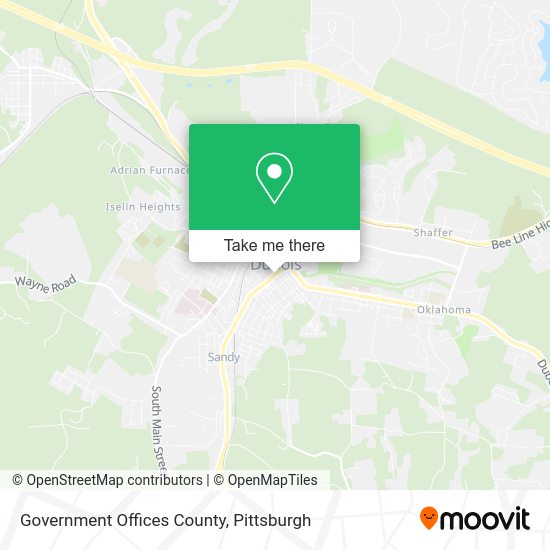 Government Offices County map