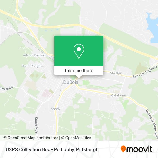 USPS Collection Box - Po Lobby map