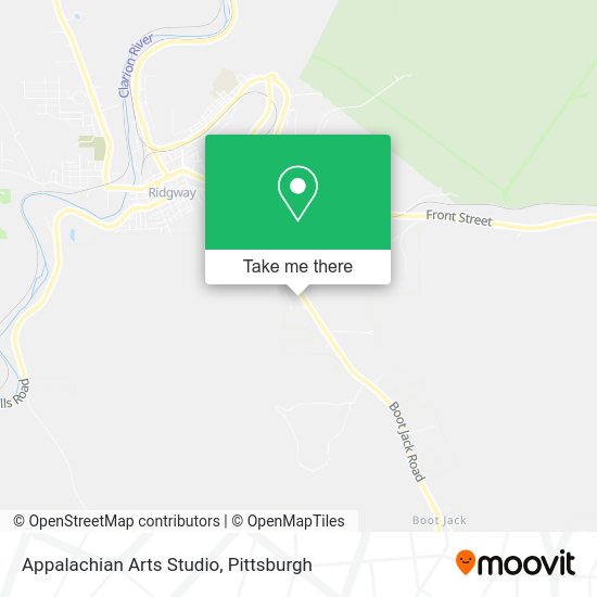 Appalachian Arts Studio map