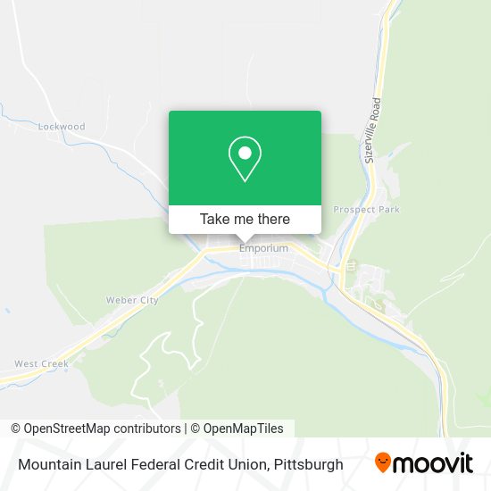 Mapa de Mountain Laurel Federal Credit Union