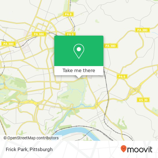 Mapa de Frick Park