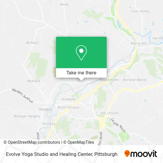 Evolve Yoga Studio and Healing Center map