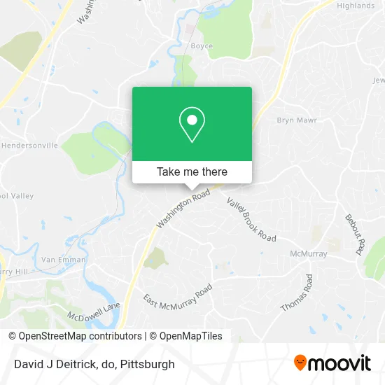 David J Deitrick, do map